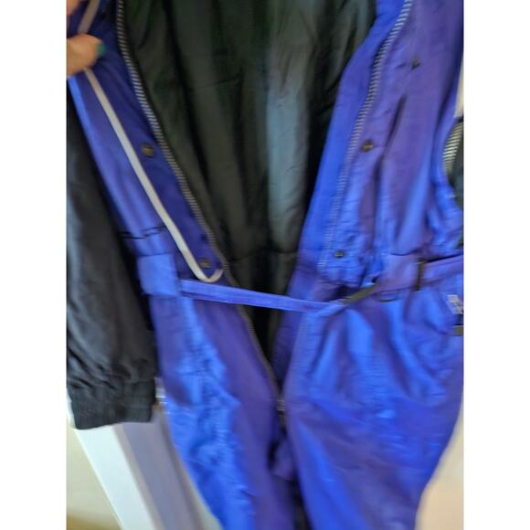 Vintage Vitesse Couloir Ski Suit Blue Large 14 Snowsuit One Piece Snow Bib - Picture 6 of 14